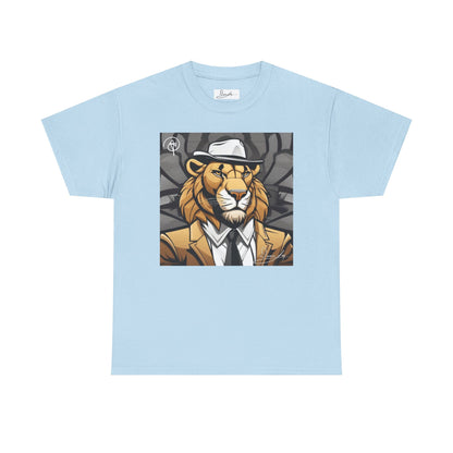 DuaneJay Lion Gangster Graphic Tee — powerful streetwear tee featuring a bold lion with gangster-inspired artistry, symbolizing strength, dominance, and signature style