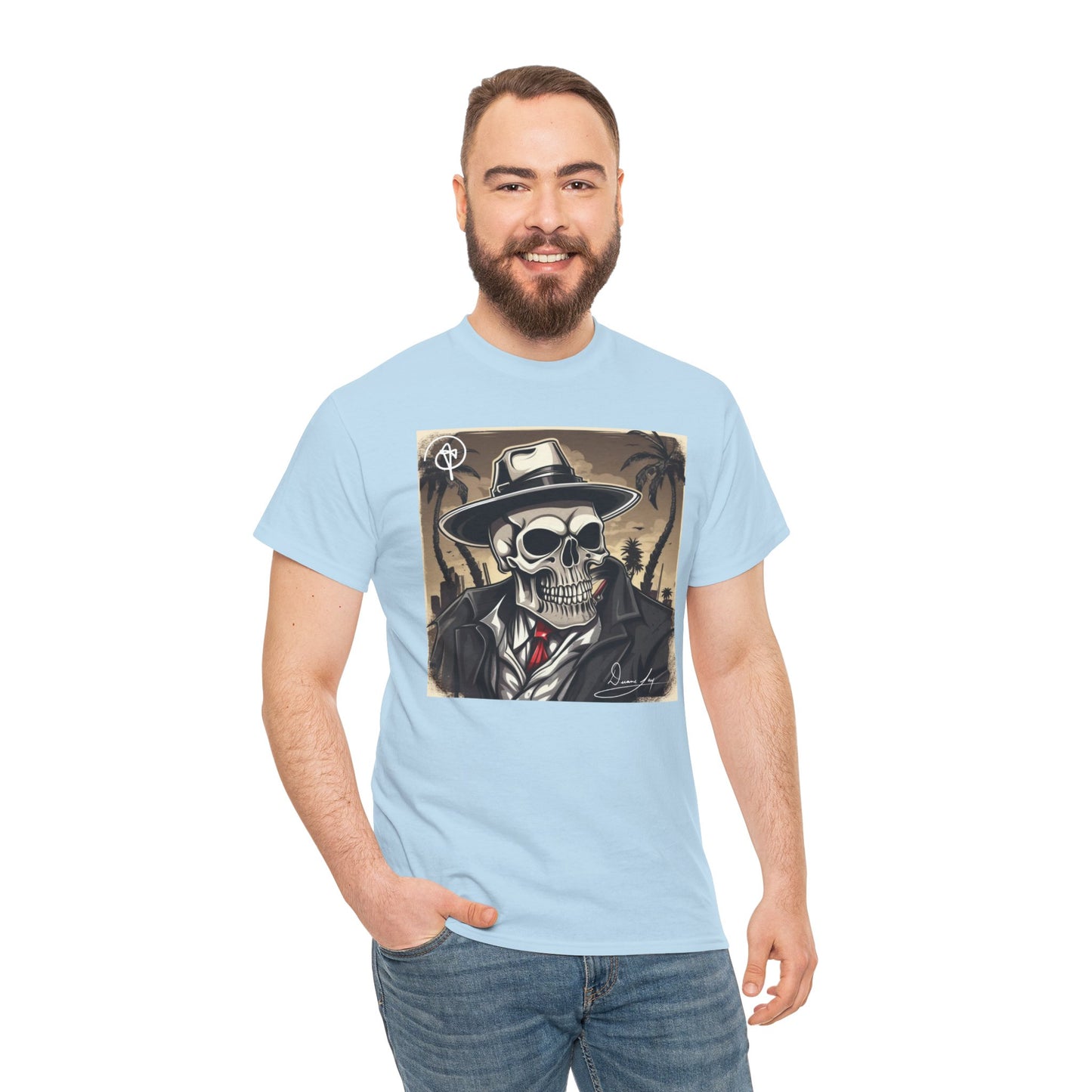 Unisex Boss Skeleton Heavy Cotton Tee