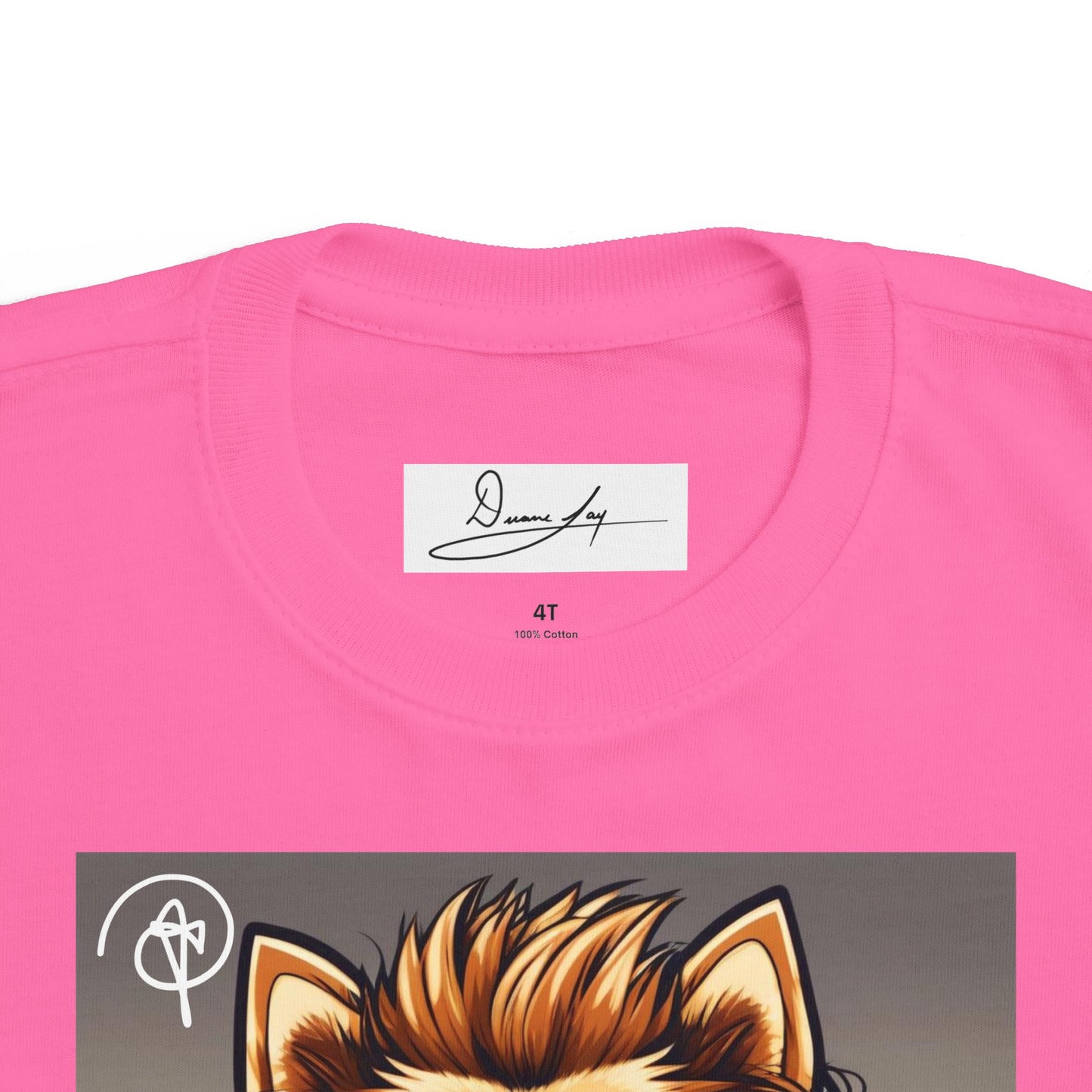 DuaneJay Cool Pomeranian Kids T-Shirt — fun kids graphic tee featuring an adorable Pomeranian rocking sunglasses and headphones, a bold and playful streetwear-inspired look for kids who carry the DuaneJay Fashion style with confidence