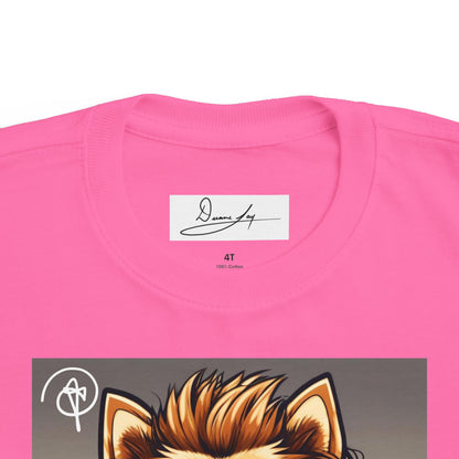 DuaneJay Cool Pomeranian Kids T-Shirt — fun kids graphic tee featuring an adorable Pomeranian rocking sunglasses and headphones, a bold and playful streetwear-inspired look for kids who carry the DuaneJay Fashion style with confidence