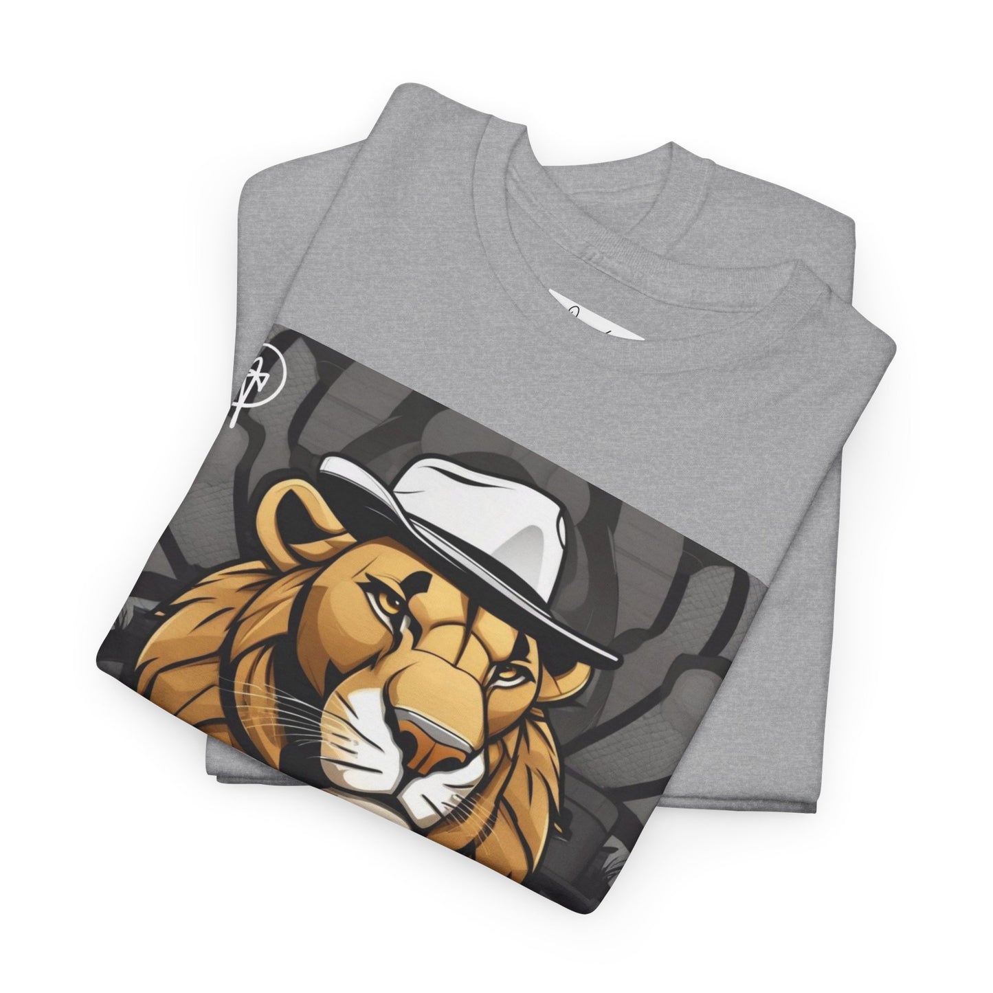DuaneJay Lion Gangster Graphic Tee — powerful streetwear tee featuring a bold lion with gangster-inspired artistry, symbolizing strength, dominance, and signature style