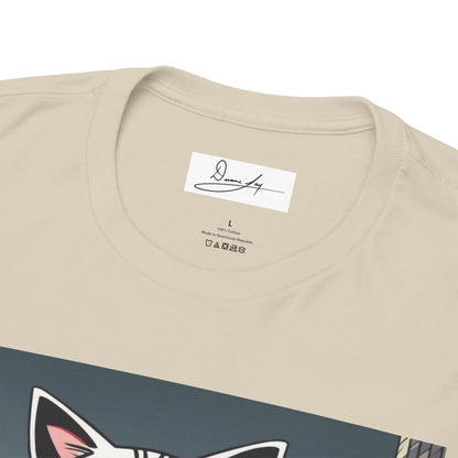 DuaneJay Cat Mafia Graphic Tee — cool cat in suit streetwear graphic tee