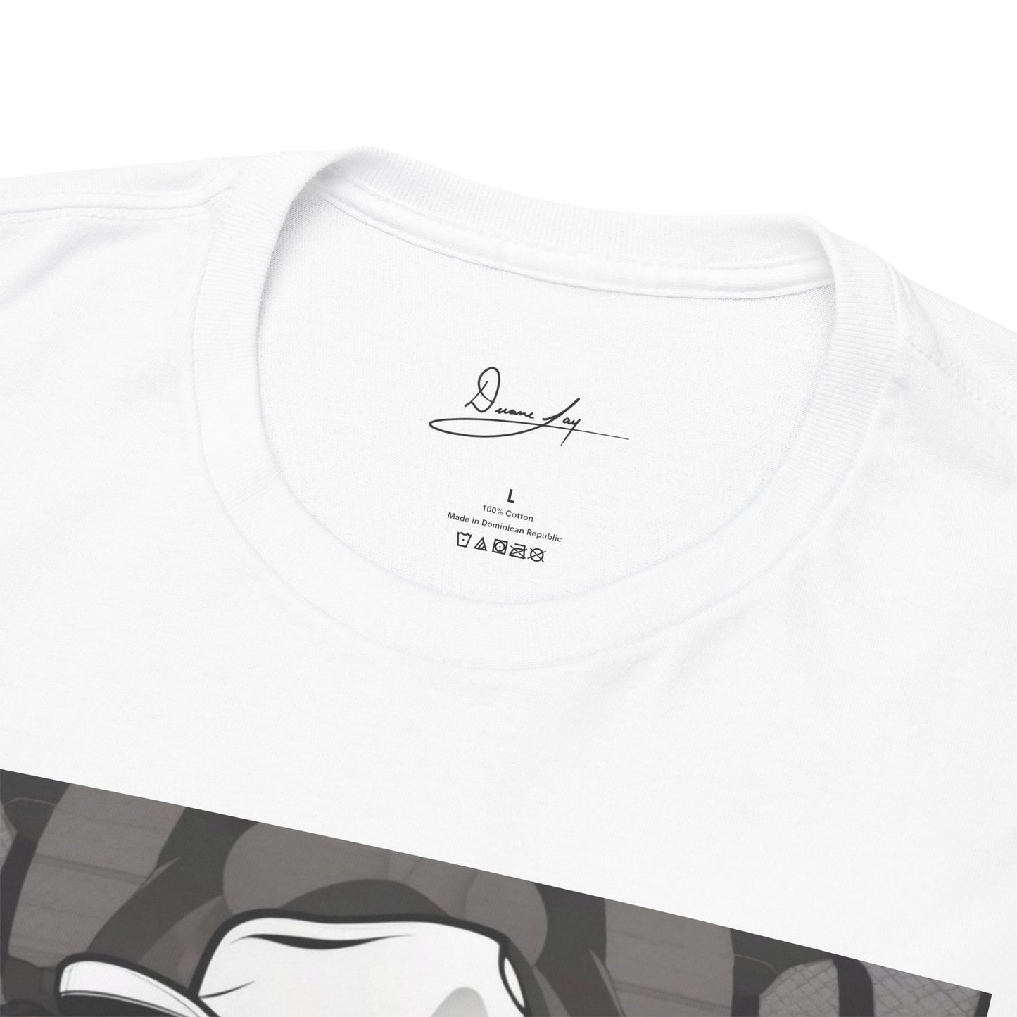 DuaneJay Lion Gangster Graphic Tee — powerful streetwear tee featuring a bold lion with gangster-inspired artistry, symbolizing strength, dominance, and signature style