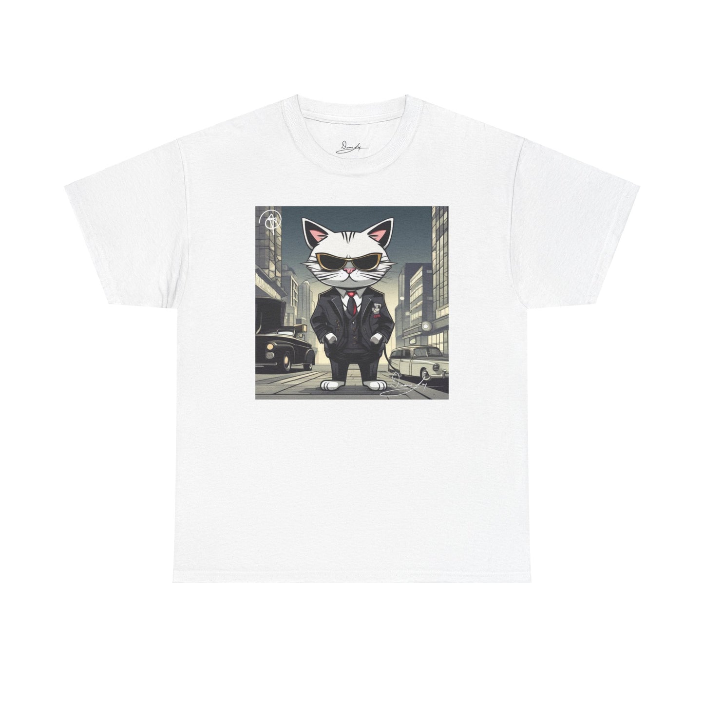 Unisex Cat Heavy Cotton Tee