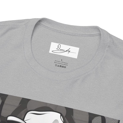 DuaneJay Lion Gangster Graphic Tee — powerful streetwear tee featuring a bold lion with gangster-inspired artistry, symbolizing strength, dominance, and signature style