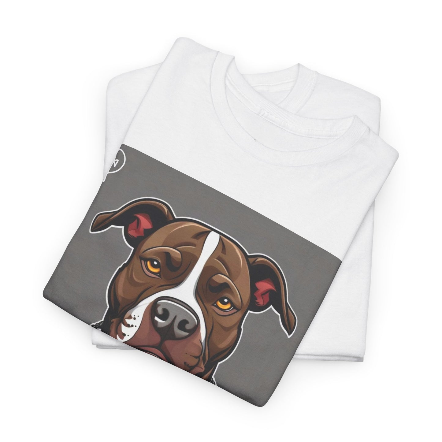 DuaneJay Pit Bull Portrait T-Shirt — stylish dog lover graphic tee streetwear