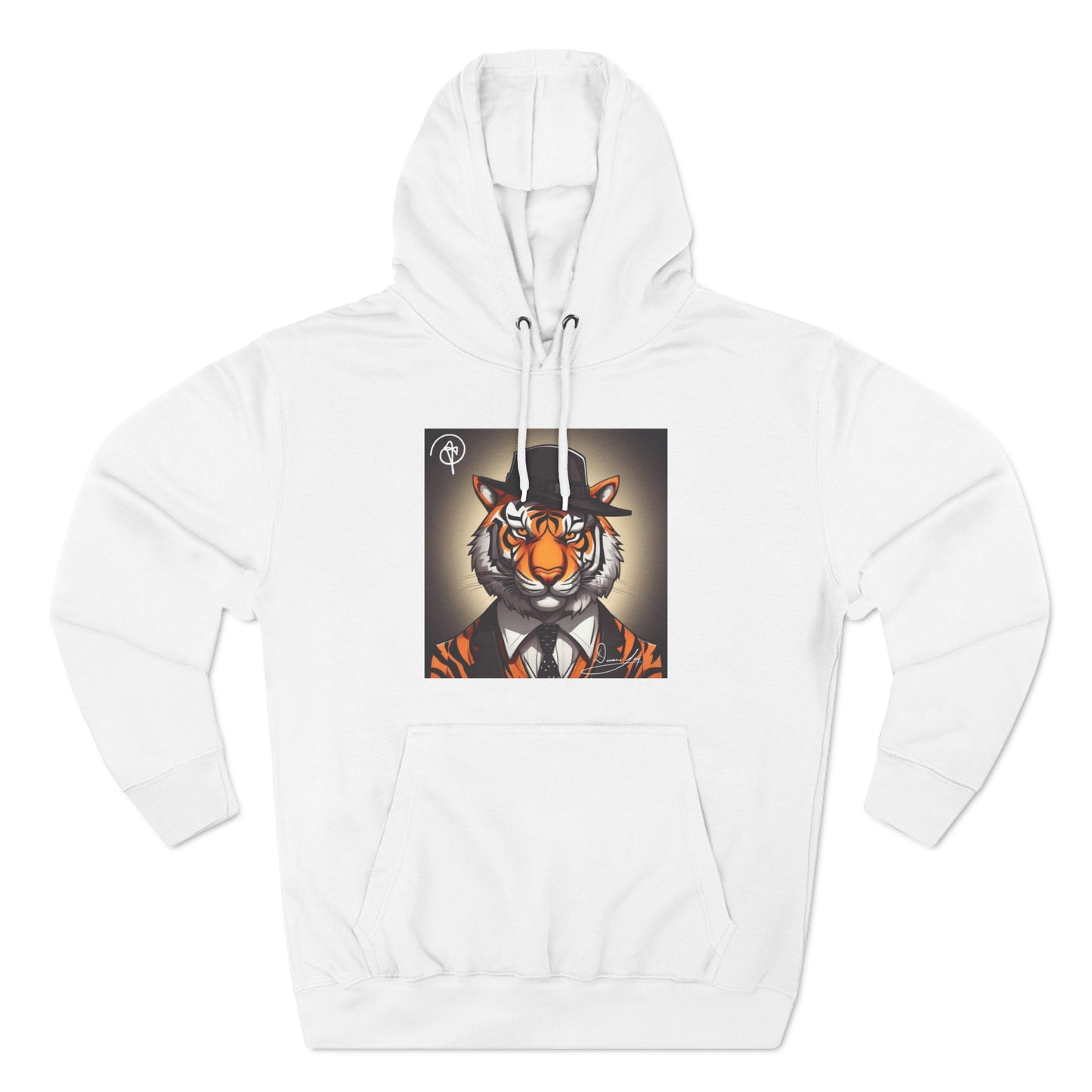 Three-Panel Tiger Fleece Hoodie