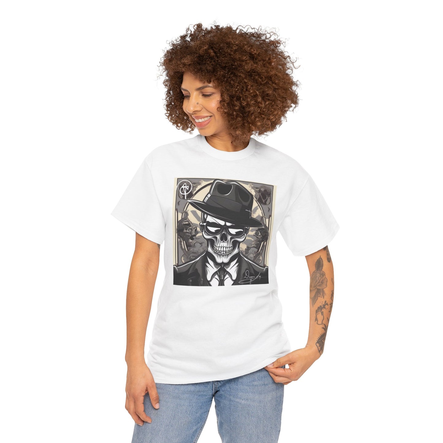 Unisex Skeleton Heavy Cotton Tee