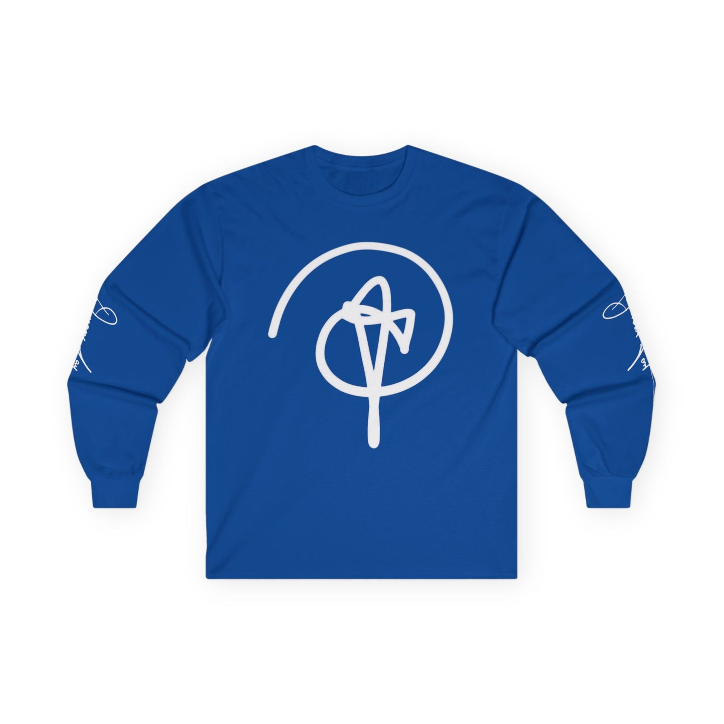 DuaneJay Signature Icon Long Sleeve White Label — premium streetwear long sleeve featuring a bold white signature icon with an exclusive back design, crafted for comfort and style, the ultimate statement piece for those who live and breathe the DuaneJay Fashion lifestyle with confidence and distinction
