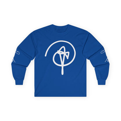 DuaneJay Signature Icon Long Sleeve White Label — premium streetwear long sleeve featuring a bold white signature icon with an exclusive back design, crafted for comfort and style, the ultimate statement piece for those who live and breathe the DuaneJay Fashion lifestyle with confidence and distinction