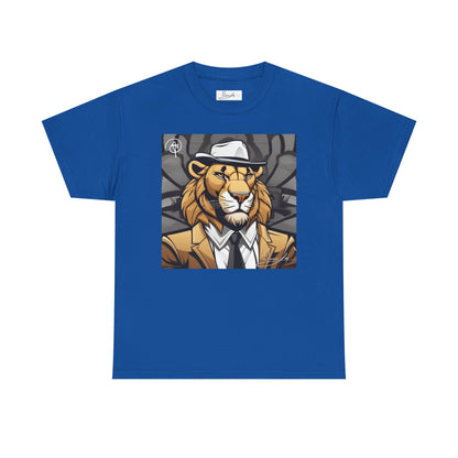 DuaneJay Lion Gangster Graphic Tee — powerful streetwear tee featuring a bold lion with gangster-inspired artistry, symbolizing strength, dominance, and signature style