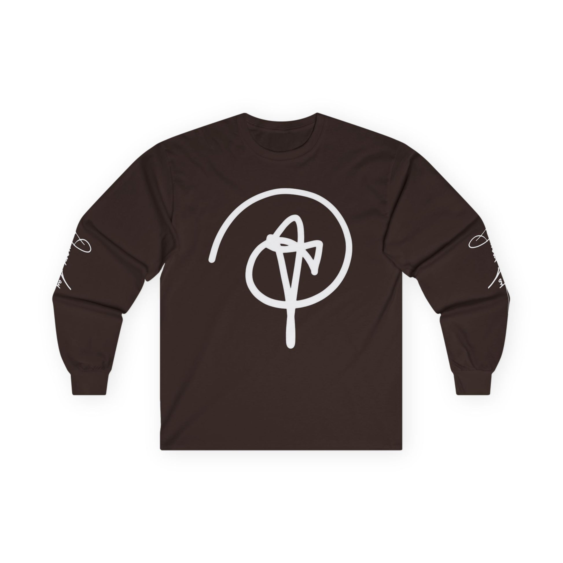 DuaneJay Signature Icon Long Sleeve White Label — premium streetwear long sleeve featuring a bold white signature icon with an exclusive back design, crafted for comfort and style, the ultimate statement piece for those who live and breathe the DuaneJay Fashion lifestyle with confidence and distinction