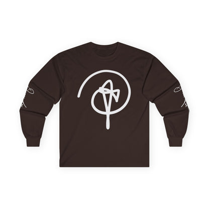 DuaneJay Signature Icon Long Sleeve White Label — premium streetwear long sleeve featuring a bold white signature icon with an exclusive back design, crafted for comfort and style, the ultimate statement piece for those who live and breathe the DuaneJay Fashion lifestyle with confidence and distinction