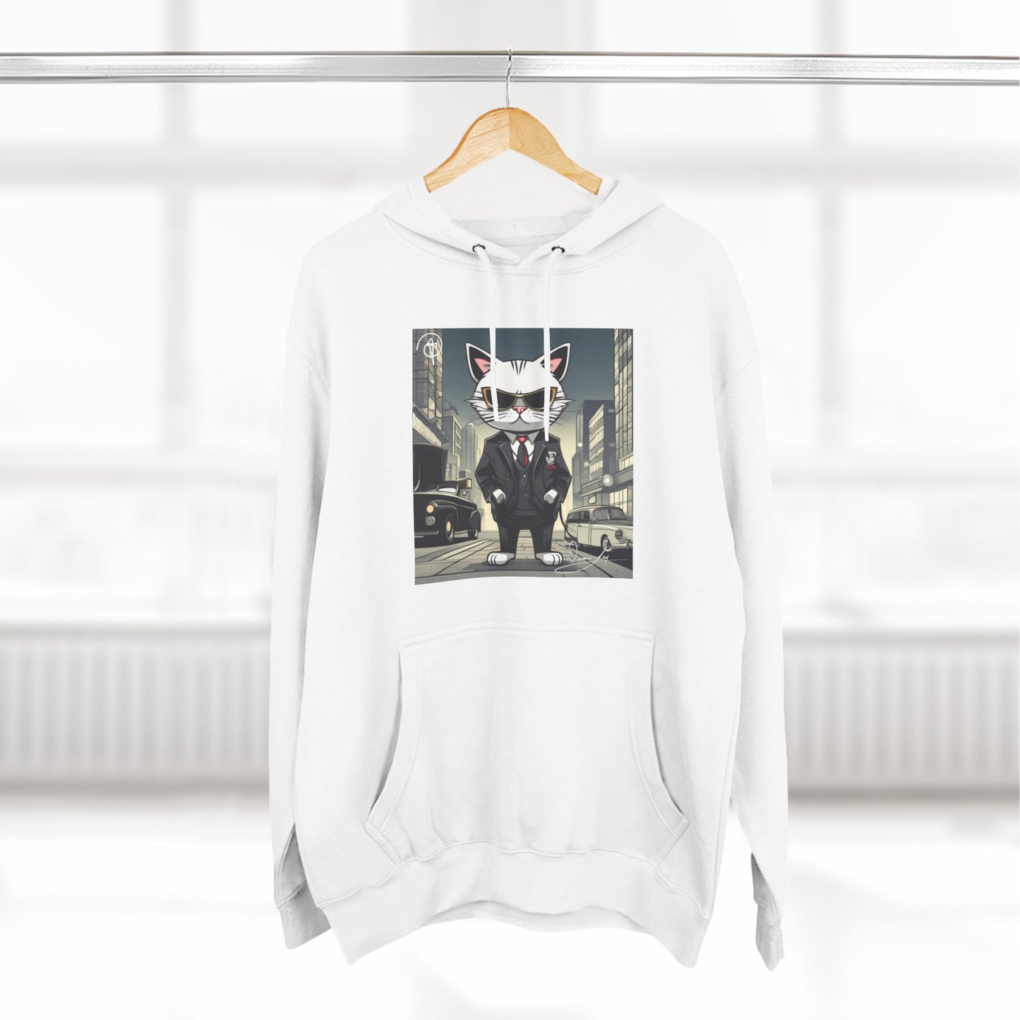 Three-Panel Cool-Cat Fleece Hoodie