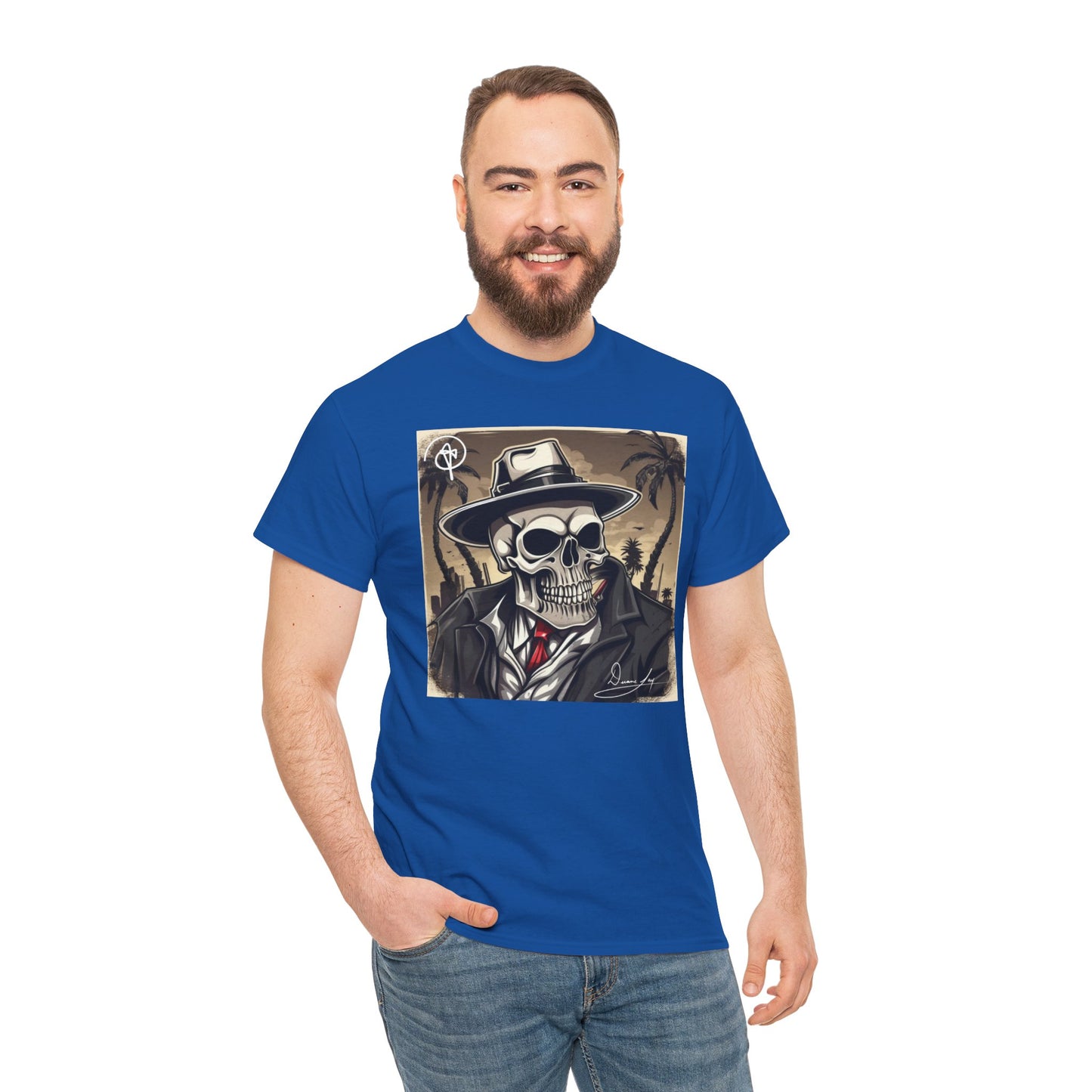 Unisex Boss Skeleton Heavy Cotton Tee