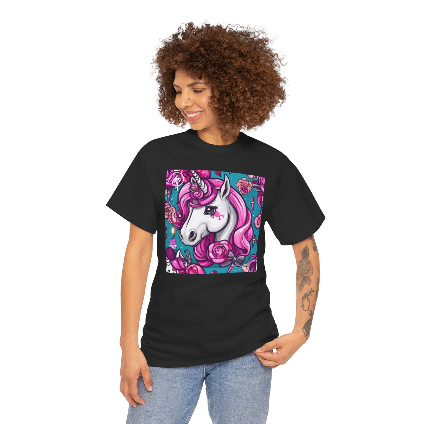 Adult Unisex Unicorn Heavy Cotton Tee