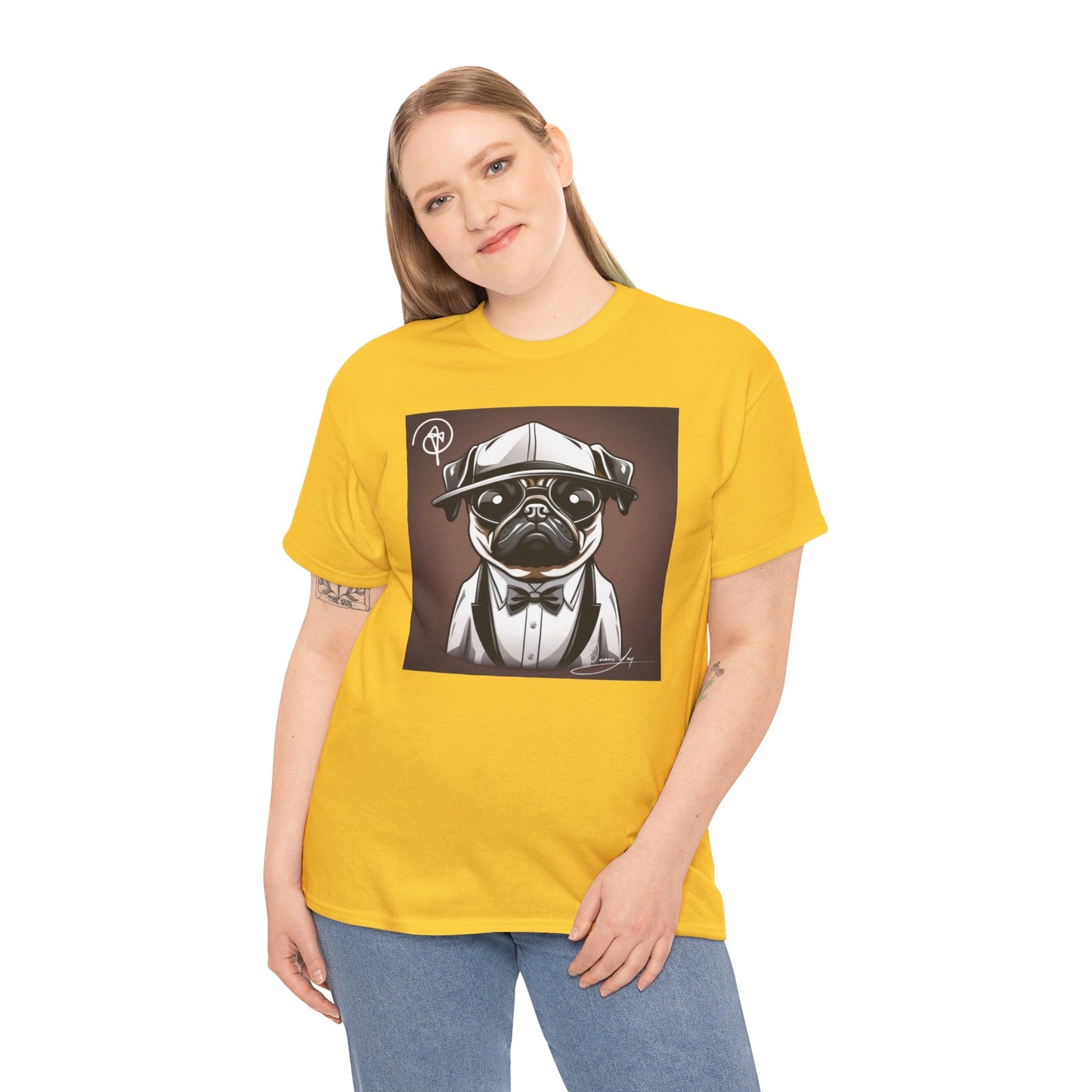 Unisex Pug Heavy Cotton Tee