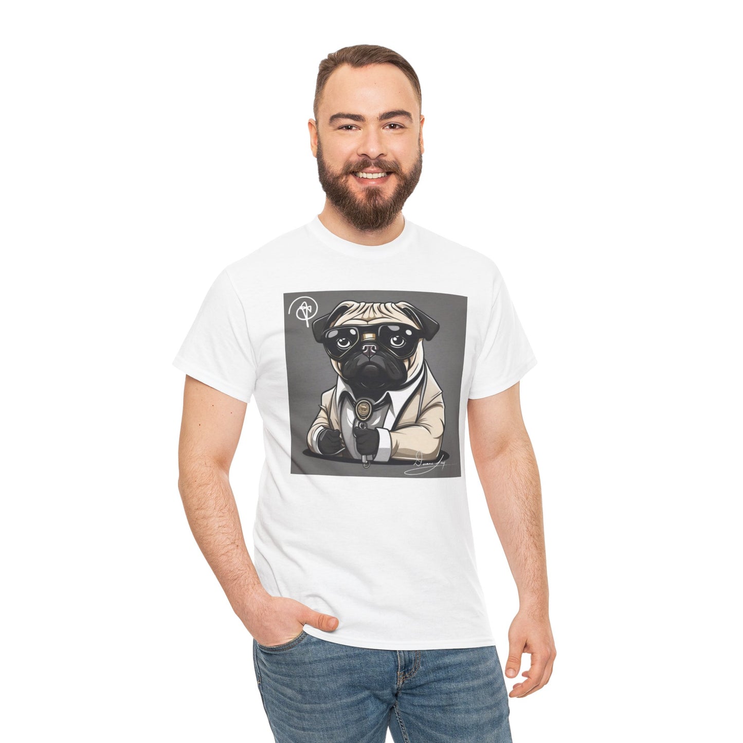 Unisex Pug Heavy Cotton Tee