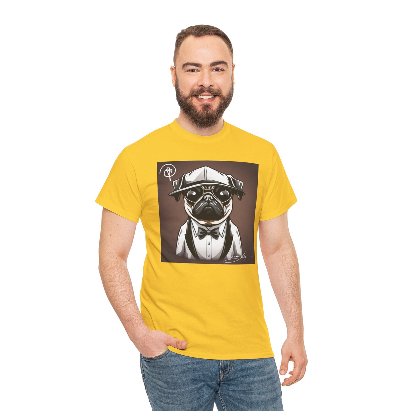 Unisex Pug Heavy Cotton Tee