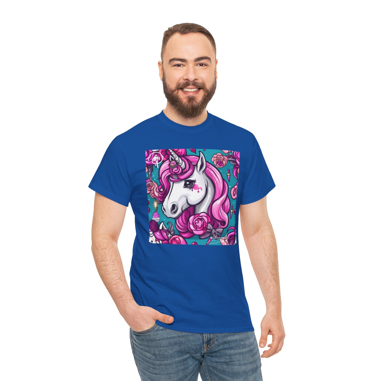 Adult Unisex Unicorn Heavy Cotton Tee