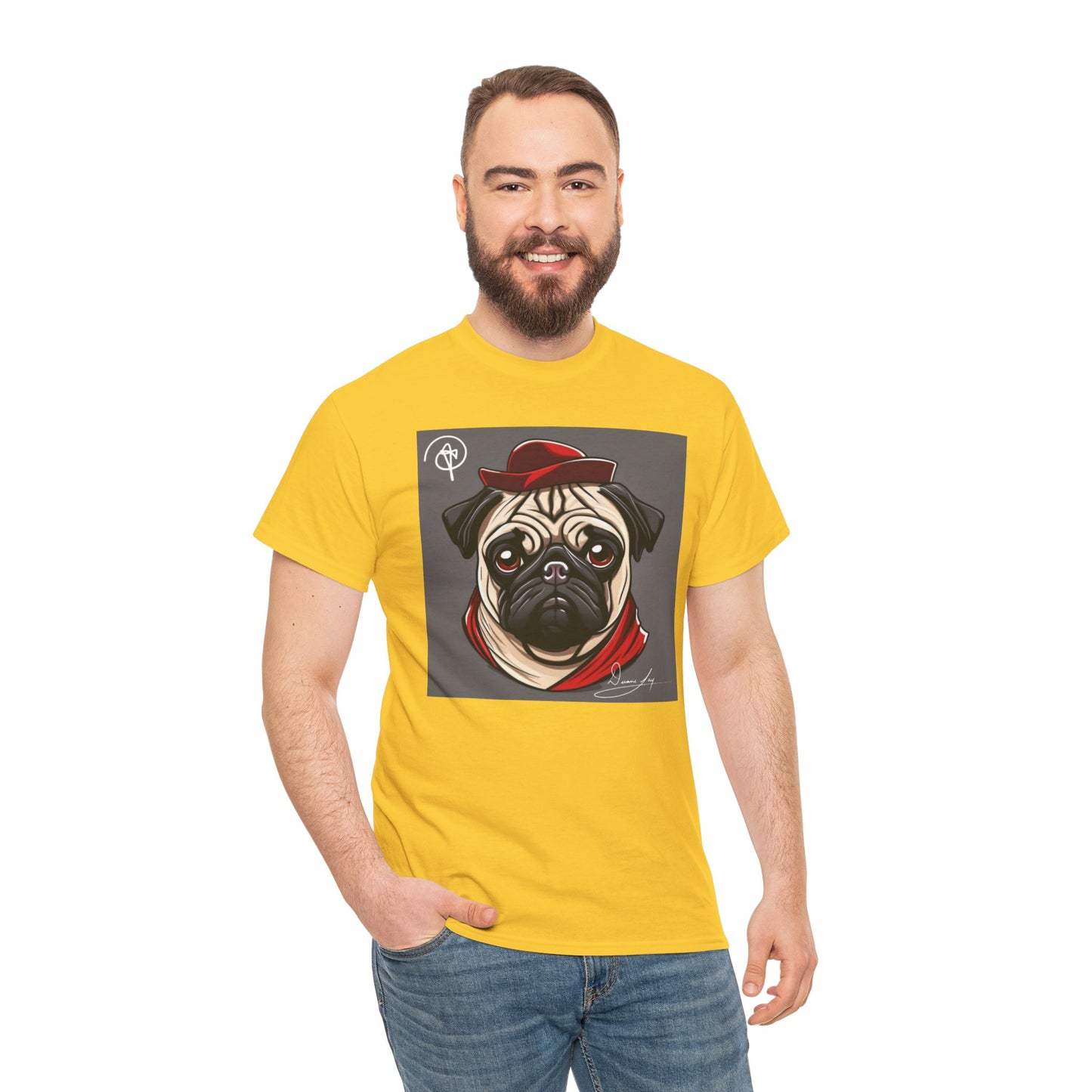 Unisex Pug Heavy Cotton Tee