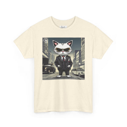 DuaneJay Cat Mafia Graphic Tee — cool cat in suit streetwear graphic tee
