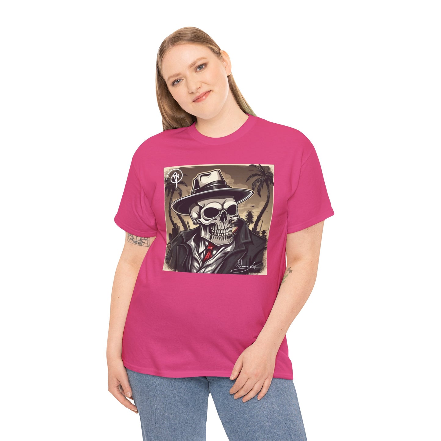 Unisex Boss Skeleton Heavy Cotton Tee