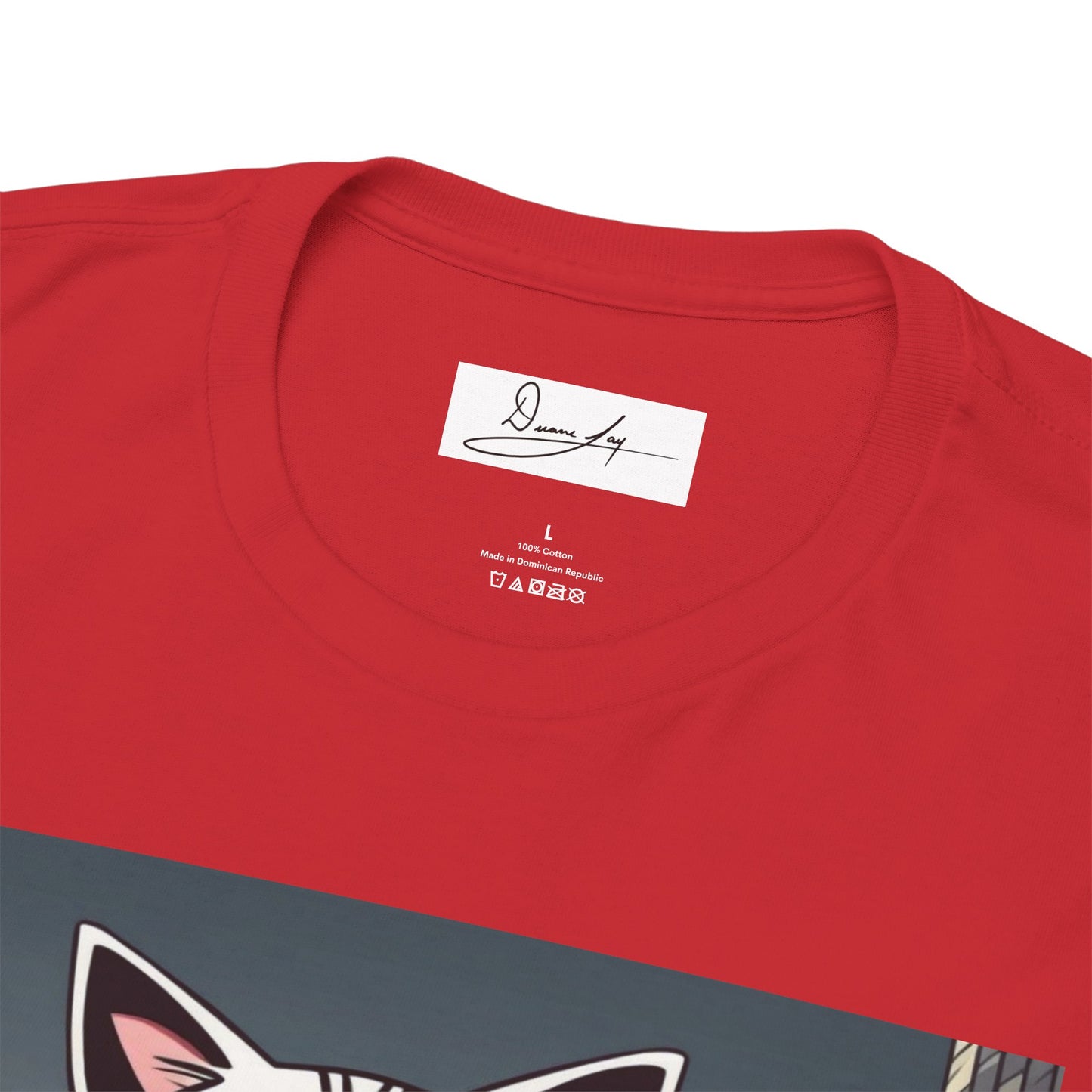 DuaneJay Cat Mafia Graphic Tee — cool cat in suit streetwear graphic tee