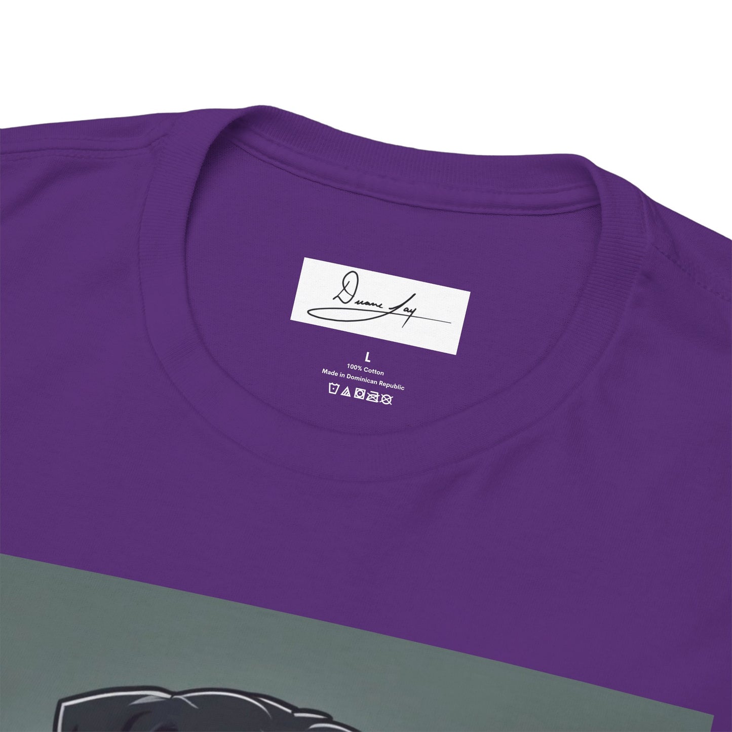 DuaneJay Rottweiler Puppy Portrait T-Shirt — charming graphic tee featuring an adorable Rottweiler puppy rendered in stunning artistic detail, a perfect blend of cuteness and signature streetwear style for devoted dog lovers