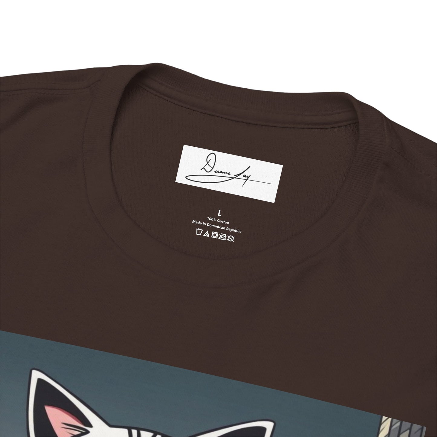 DuaneJay Cat Mafia Graphic Tee — cool cat in suit streetwear graphic tee