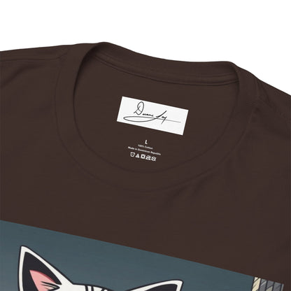 DuaneJay Cat Mafia Graphic Tee — cool cat in suit streetwear graphic tee