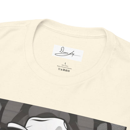 DuaneJay Lion Gangster Graphic Tee — powerful streetwear tee featuring a bold lion with gangster-inspired artistry, symbolizing strength, dominance, and signature style