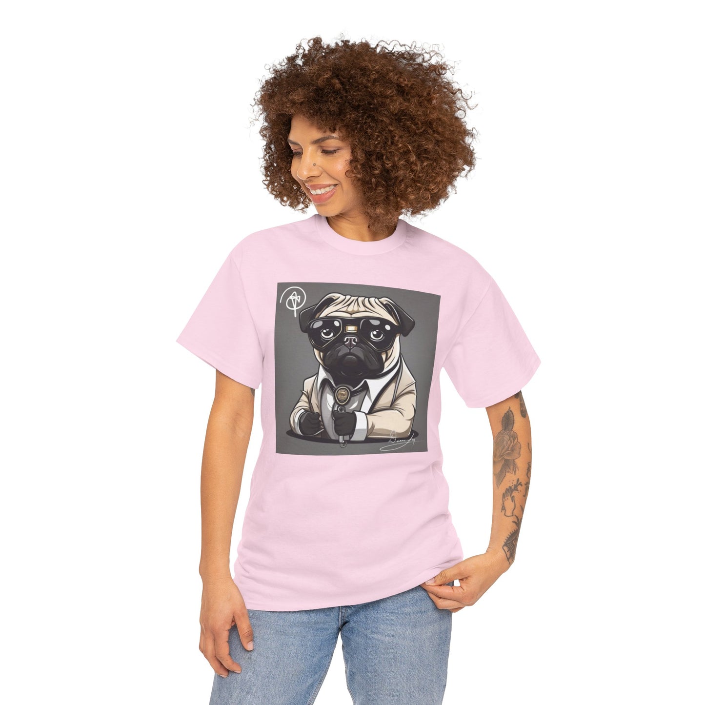 Unisex Pug Heavy Cotton Tee