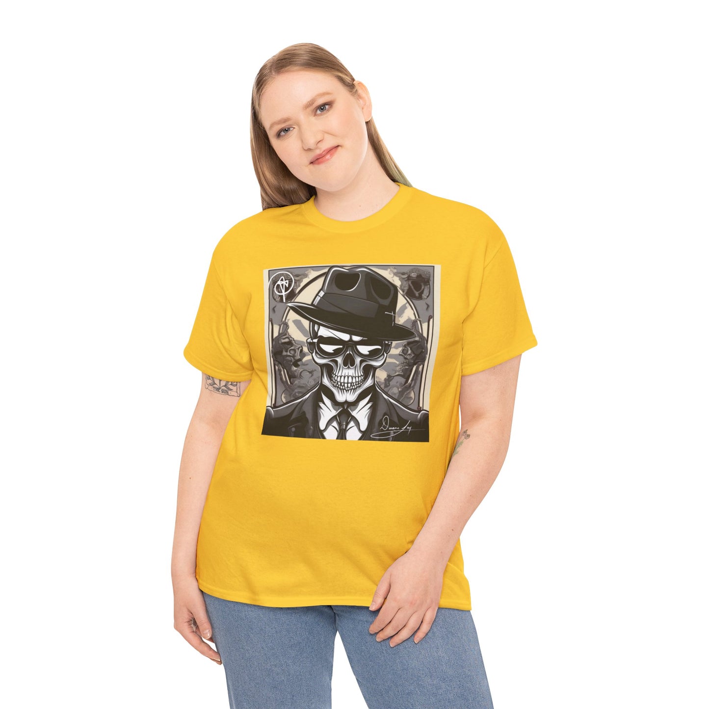 Unisex Skeleton Heavy Cotton Tee