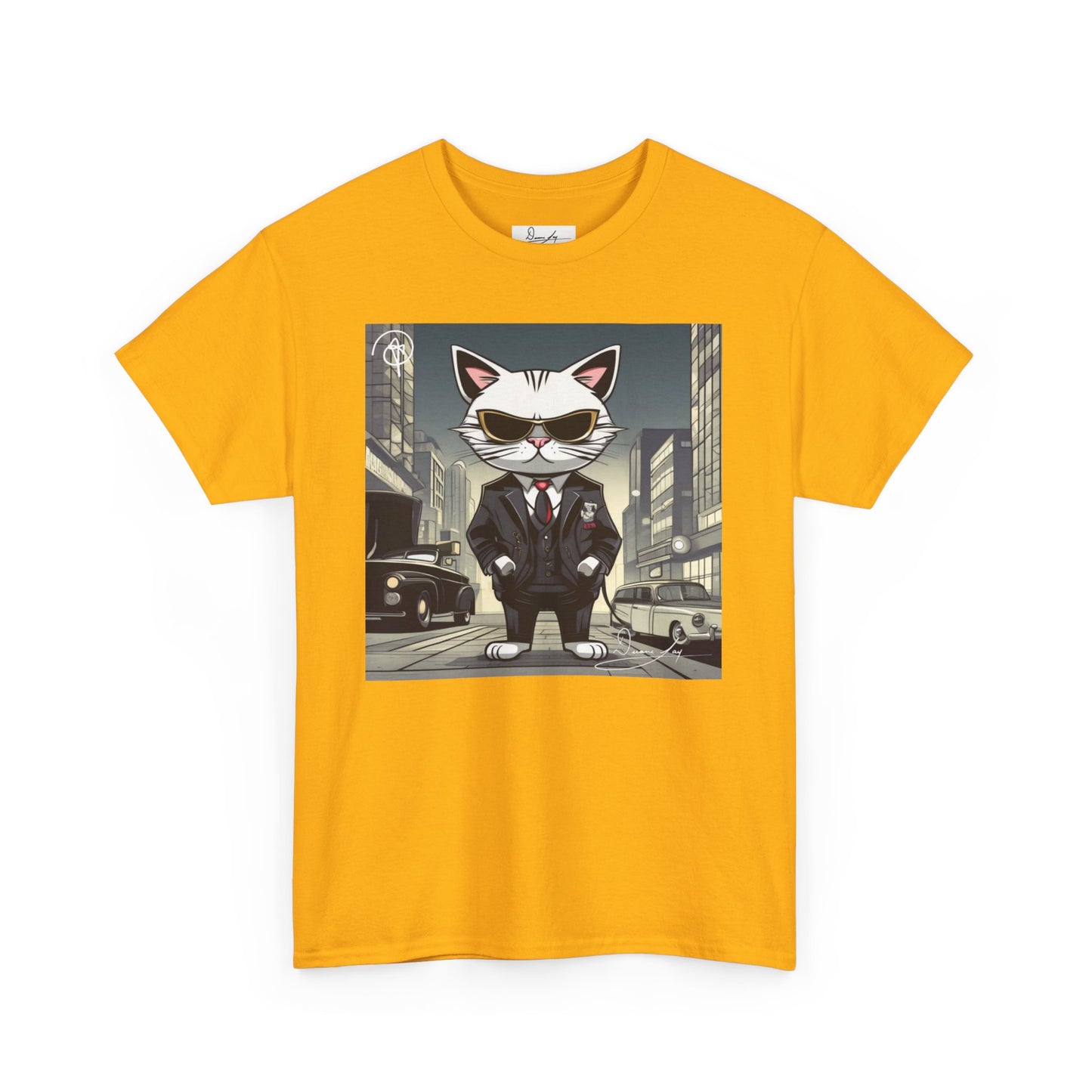 Unisex Cat Heavy Cotton Tee