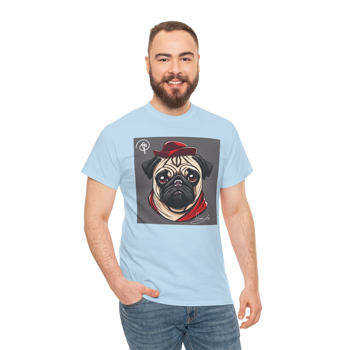 Unisex Pug Heavy Cotton Tee