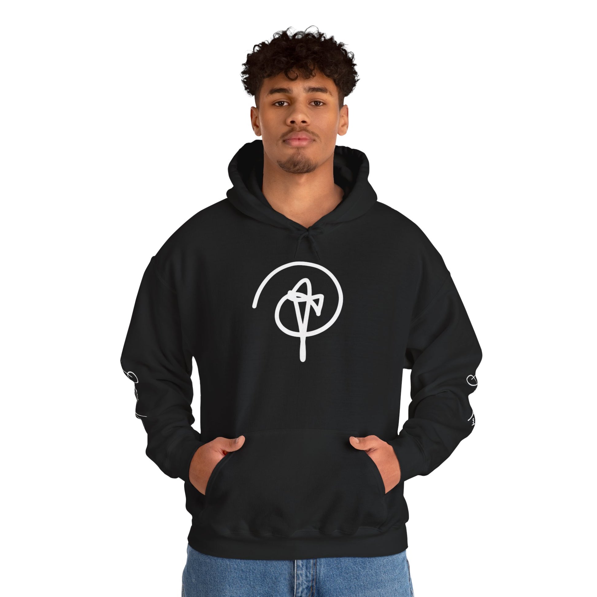 DuaneJay Signature Hoodie White Logo — premium streetwear pullover featuring bold white signature design, crafted for comfort and style, the ultimate statement piece for those who live and breathe the DuaneJay Fashion lifestyle with confidence and distinction