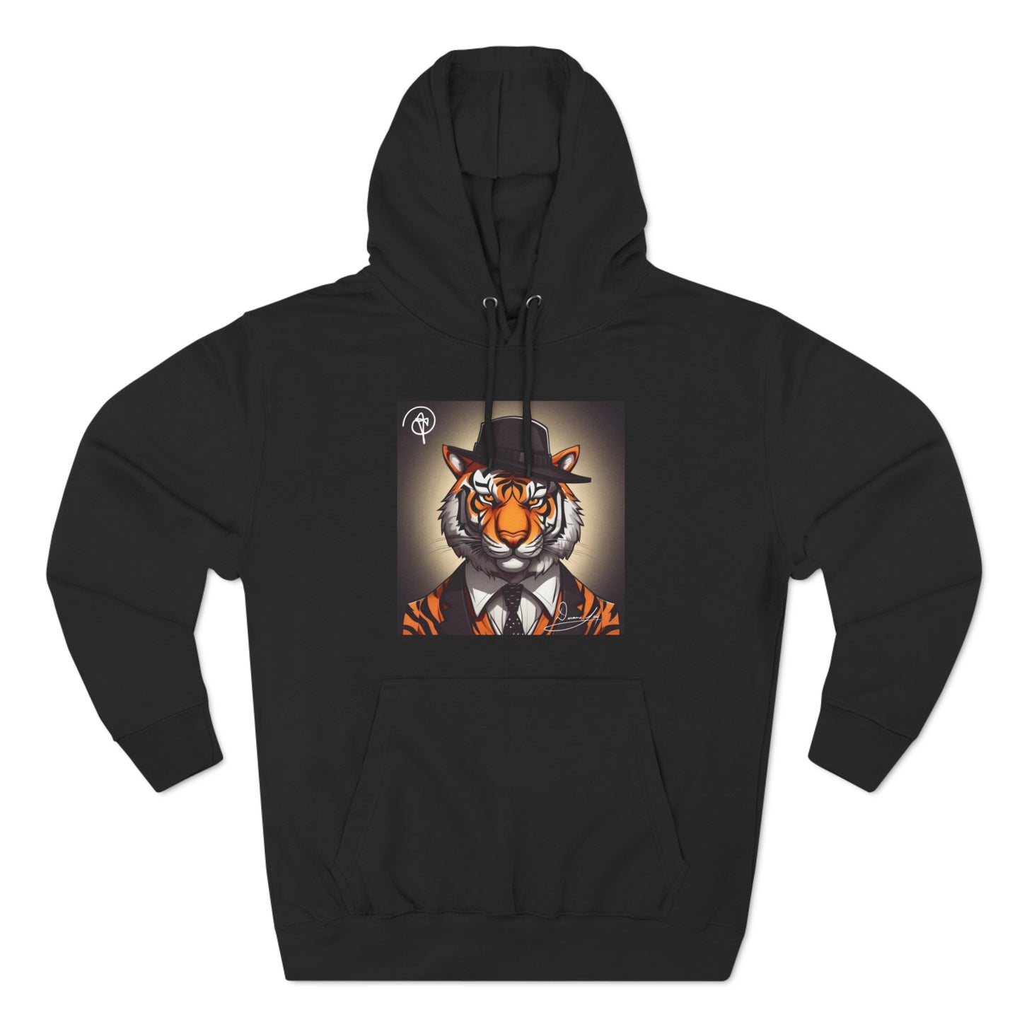 Three-Panel Tiger Fleece Hoodie