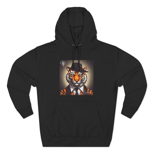 Three-Panel Tiger Fleece Hoodie