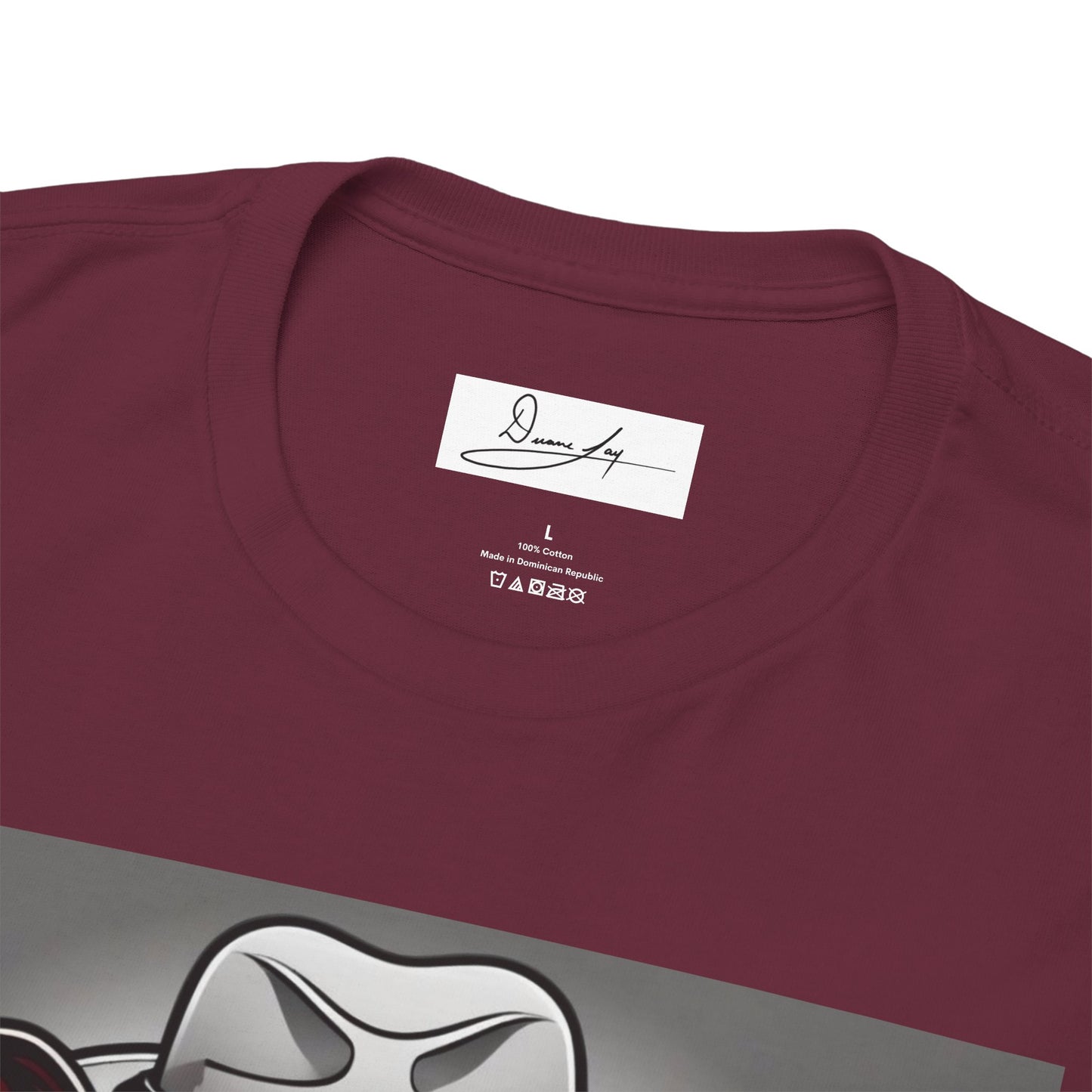 DuaneJay Gentleman Pitbull Tee — distinguished graphic tee featuring a dapper pitbull portrait blending elegance with bold streetwear energy for dog lovers with class and confidence