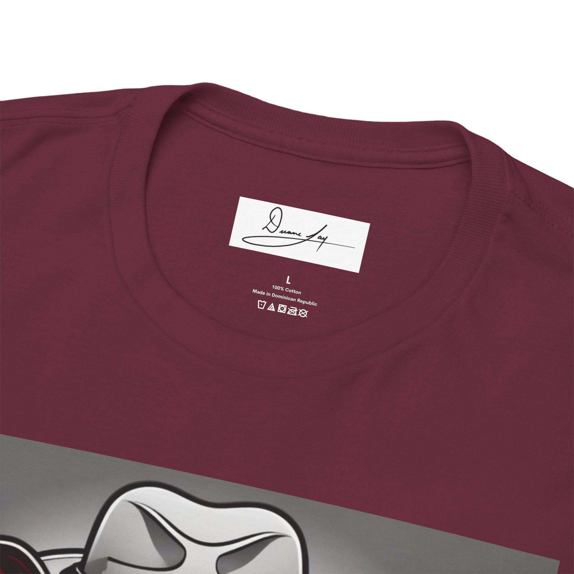 DuaneJay Gentleman Pitbull Tee — distinguished graphic tee featuring a dapper pitbull portrait blending elegance with bold streetwear energy for dog lovers with class and confidence