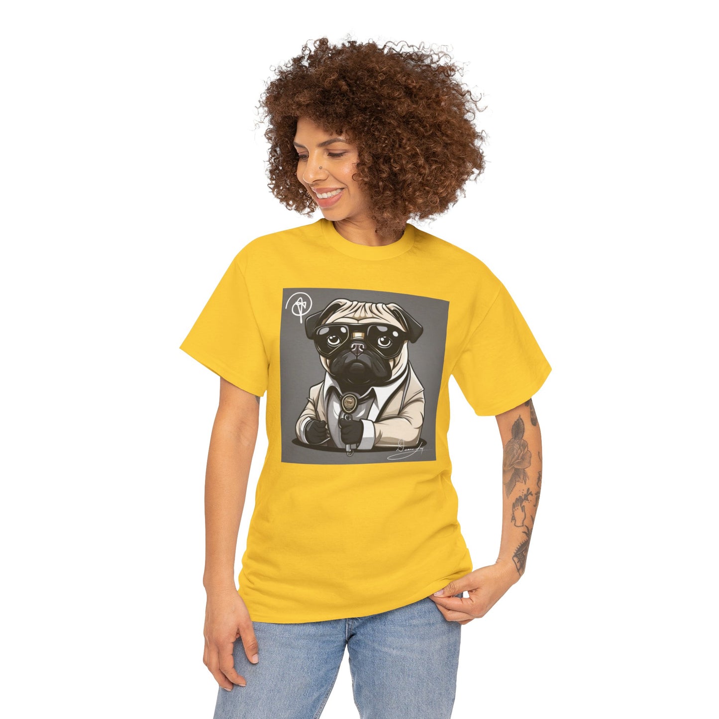 Unisex Pug Heavy Cotton Tee