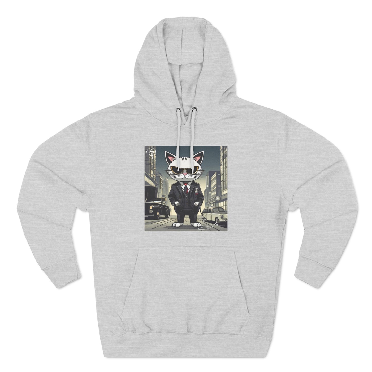 Three-Panel Cool-Cat Fleece Hoodie