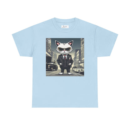 DuaneJay Cat Mafia Graphic Tee — cool cat in suit streetwear graphic tee