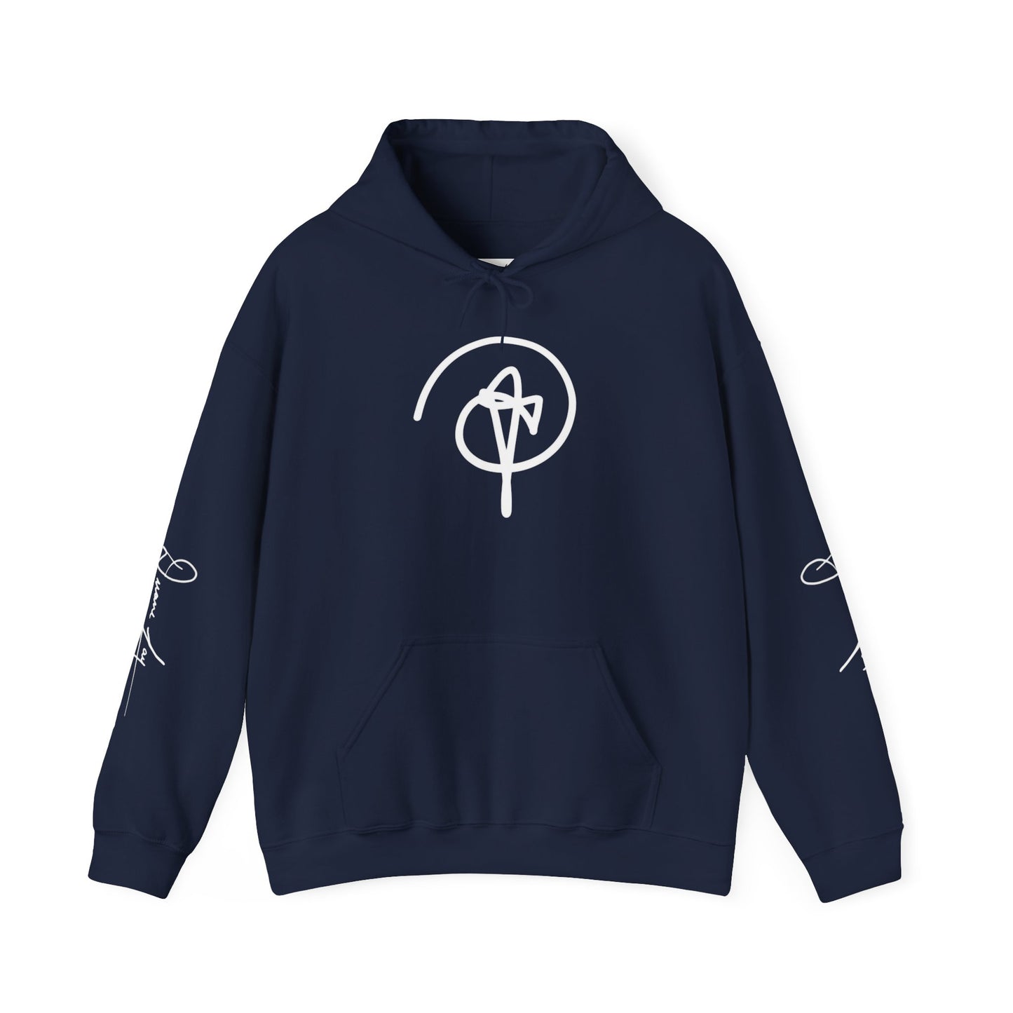 DuaneJay Signature Hoodie White Logo — premium streetwear pullover featuring bold white signature design, crafted for comfort and style, the ultimate statement piece for those who live and breathe the DuaneJay Fashion lifestyle with confidence and distinction