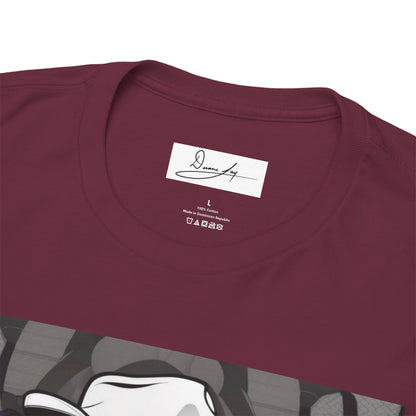DuaneJay Lion Gangster Graphic Tee — powerful streetwear tee featuring a bold lion with gangster-inspired artistry, symbolizing strength, dominance, and signature style