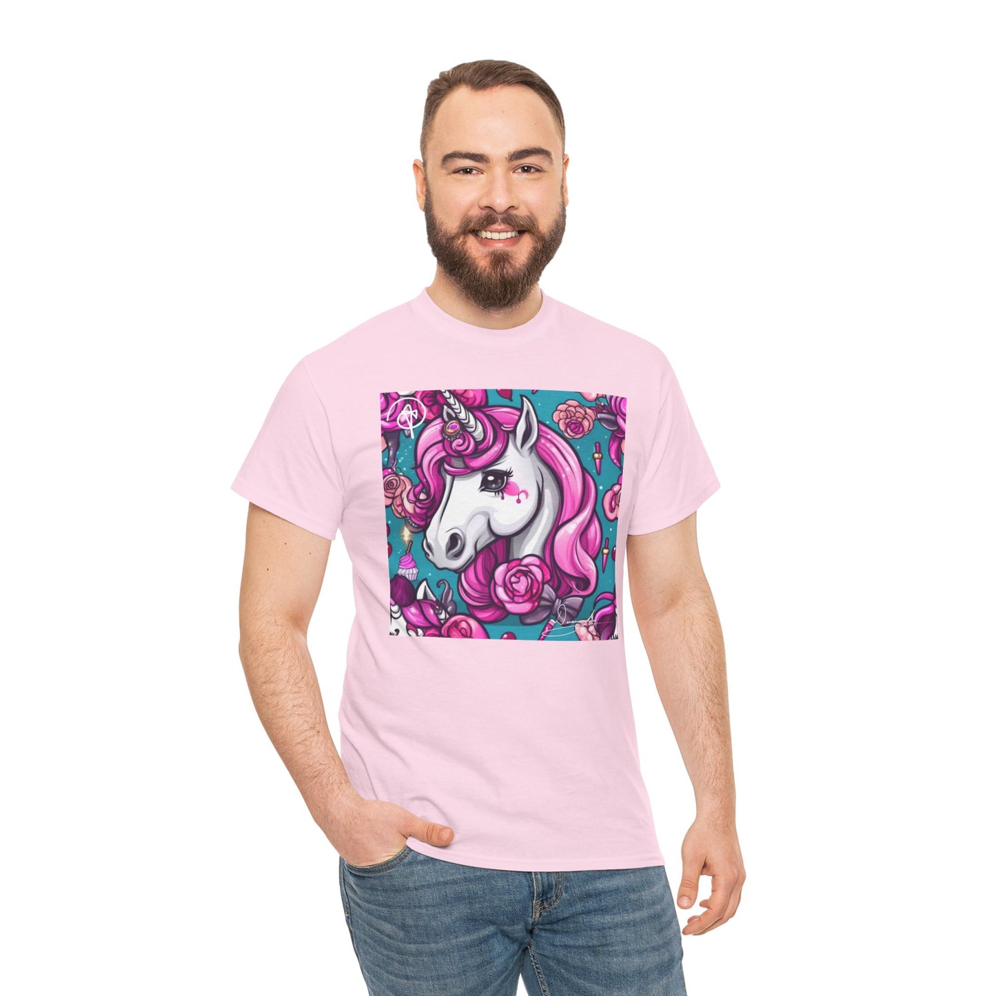 Adult Unisex Unicorn Heavy Cotton Tee