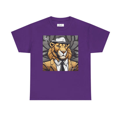 DuaneJay Lion Gangster Graphic Tee — powerful streetwear tee featuring a bold lion with gangster-inspired artistry, symbolizing strength, dominance, and signature style