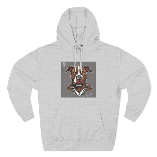 Three-Panel Pitbull Fleece Hoodie