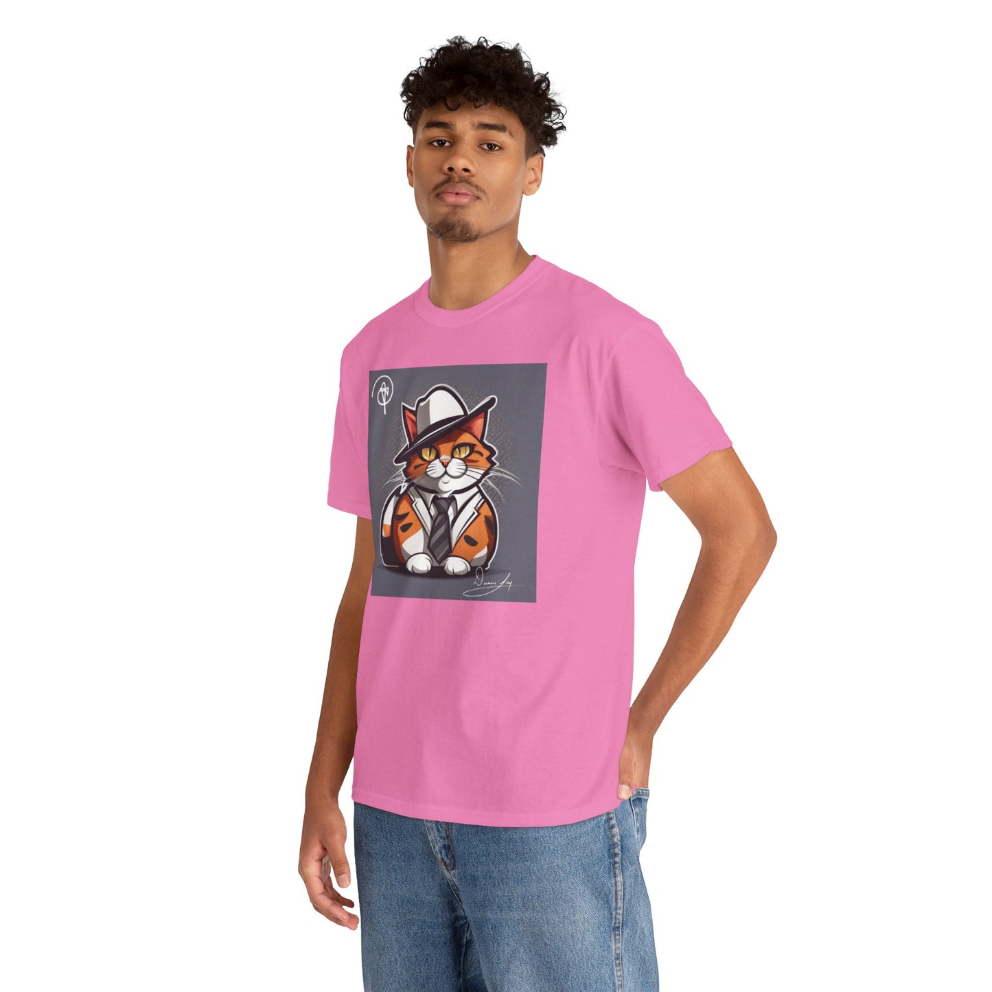 Unisex Cat Heavy Cotton Tee